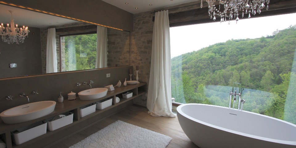 
			Das spektakuläre Bad der Mastersuite
			