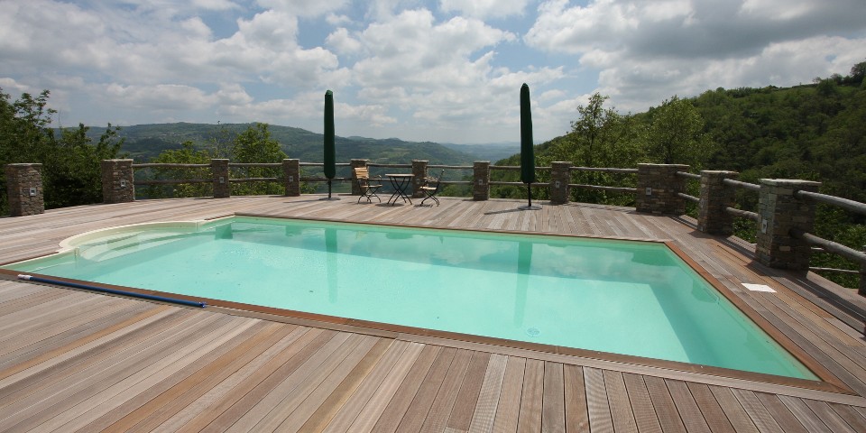 
			Der Pool ist nach Süden ausgerichtet
			