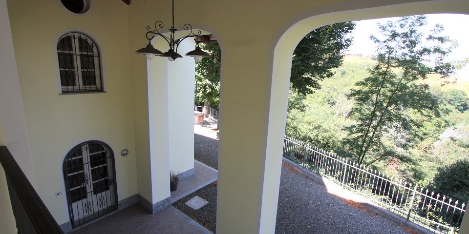 
			Der Portico im Hauptwohnbereich
			